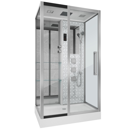 Душевая кабина Niagara Luxe 7713WL 120х82 прямоугольная с крышей